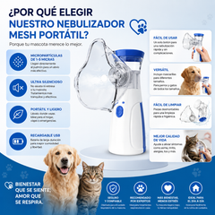 Nebulizador y Vaporizador portátil para Mascotas PERROS Y GATOS